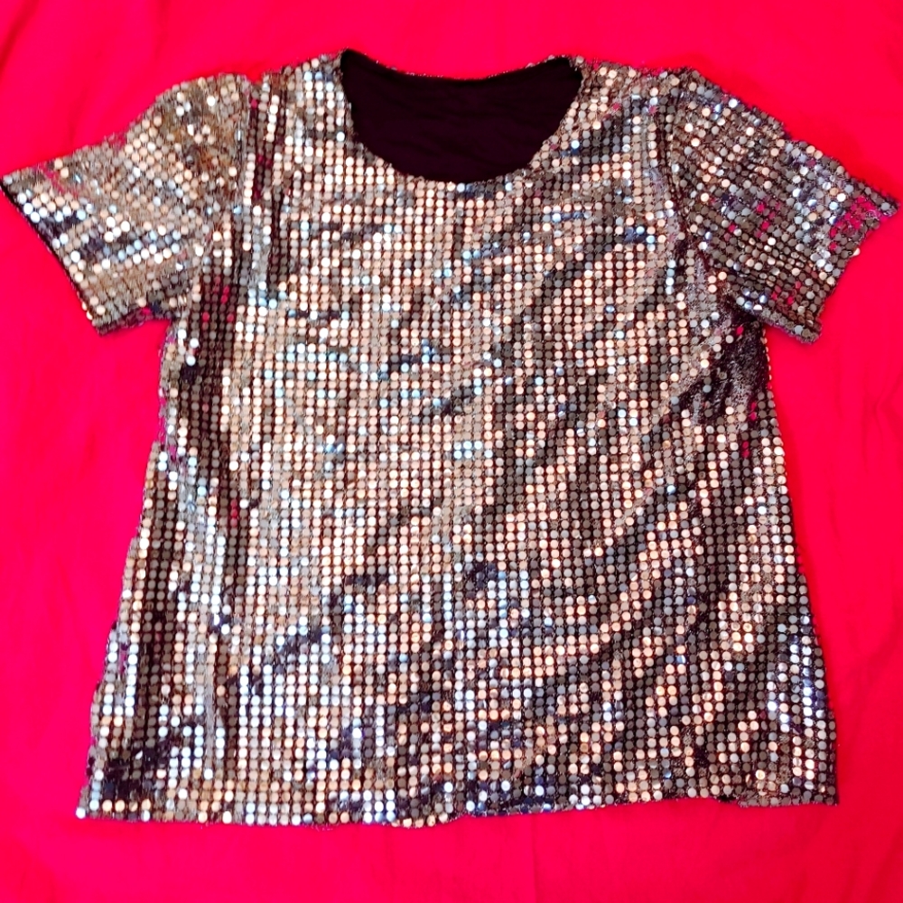 M sequin shirt